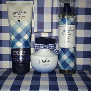💕 Bath & Body Works Gingham Perfume Cream Spray 3-Piece Set  💕